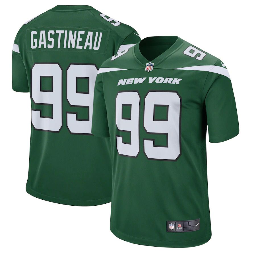 Men New York Jets 99 Mark Gastineau Nike Gotham Green Retired Player Game NFL Jersey